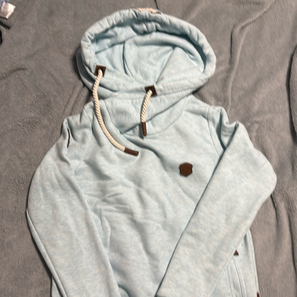 Baby blue naketano women’s hoodie